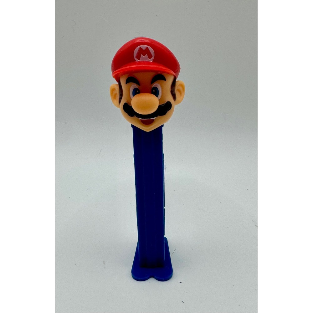 PEZ Mario Candy Dispenser Blue Red 2013 Nintendo‎ Collectible